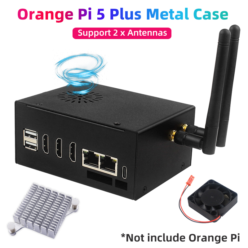 Pomarańczowa metalowa obudowa  – Orange Pi 5 Plus 16Gb recenzja i cena