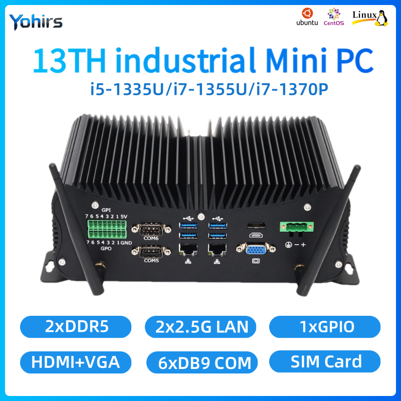 13-calowy bezwentylatorowy min – Fanless Industrial Pc Rs485 Core I7 recenzja i cena