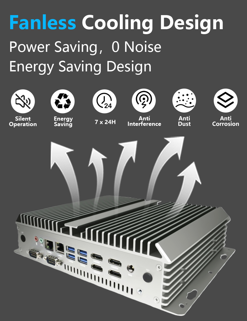 Bezprzeciwskrzynkowy przemysło – Fanless Industrial Pc Rs485 Core I7 recenzja i cena