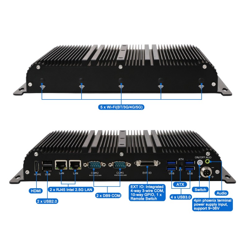 Wytrzymały, bezwentylatorowy k – Fanless Industrial Pc Rs485 Core I7 recenzja i cena