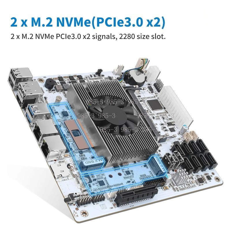 Biała płyta główna Mini-ITX M1 – Nas Motherboard 8 Sata Mini Itx recenzja i cena